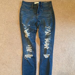 PACSUN Ripped Skinny Jeans